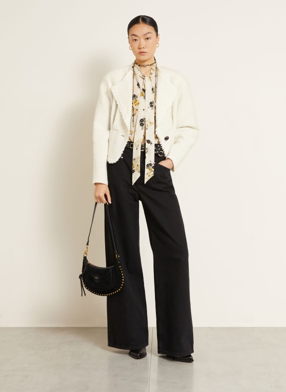 ISABEL MARANT Schoudertas OSKAN MOON POCKET ZWART