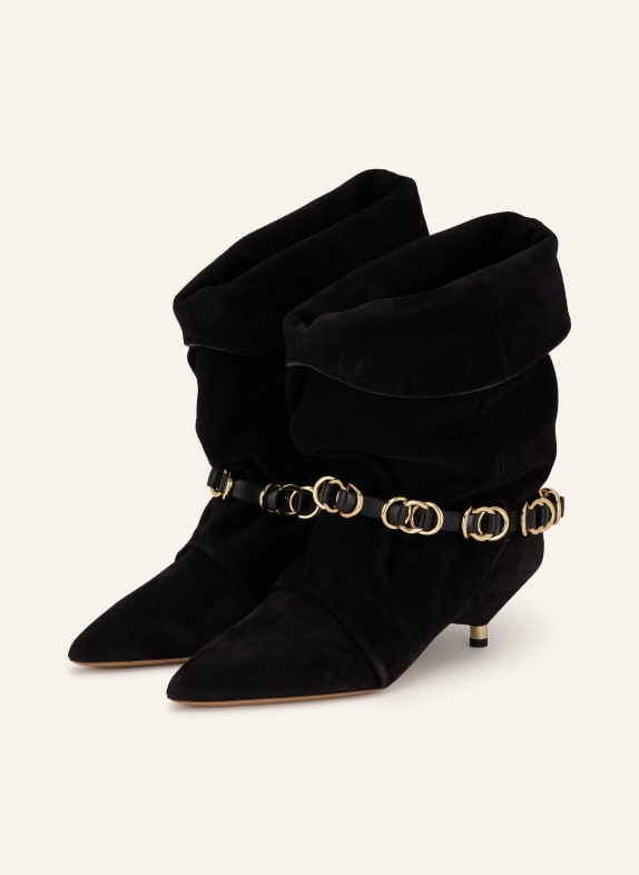 ISABEL MARANT EDRIK RINGS Ankle boots BLACK / GOLD