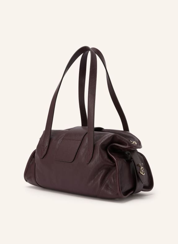 JIMMY CHOO Kabelka přes rameno BAR FILO/M TMAVĚ ČERVENÁ / ZLATÁ