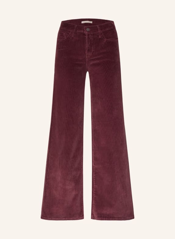 Levi's® Marlenehose 318 SHAPING WIDE LEG aus Cord DUNKELROT