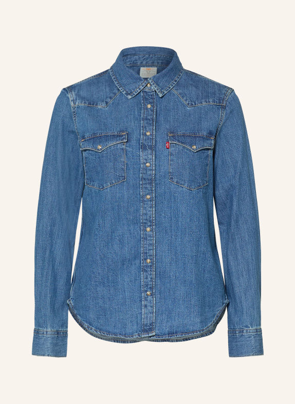 Levi's® Bluzka jeansowa HERITAGE WESTERN NIEBIESKI