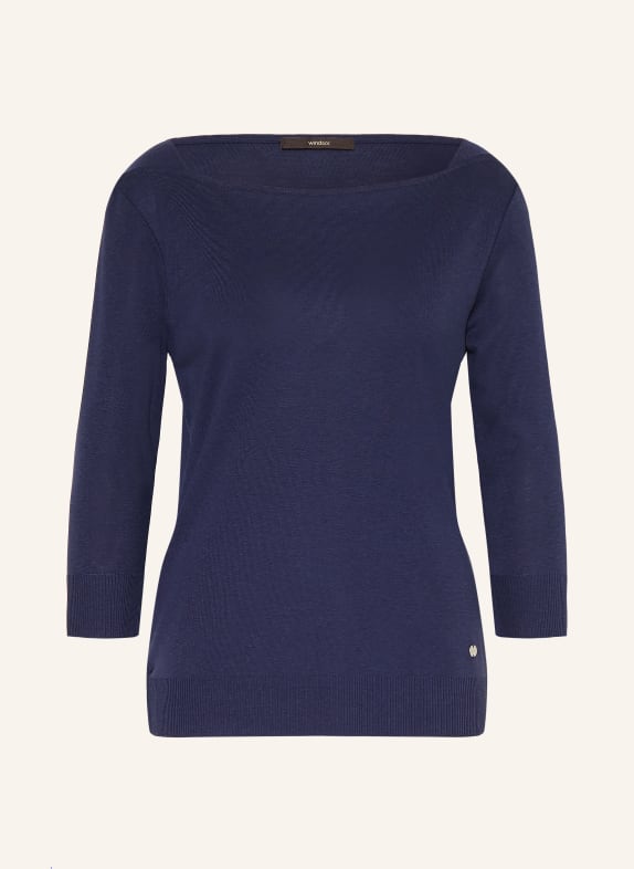 windsor. Shirt mit 3/4-Arm DUNKELBLAU