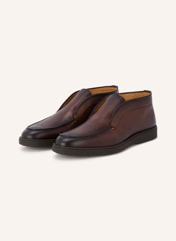 Santoni DRAGON Slip-ons BROWN