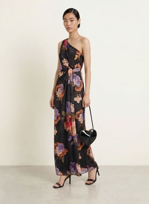 ADRIANNA PAPELL Abendkleid SCHWARZ / ROSÉ / HELLLILA