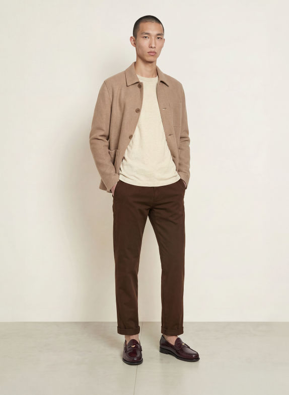 Dondup Chino GAUBERT Regular Fit MARRON FONCÉ
