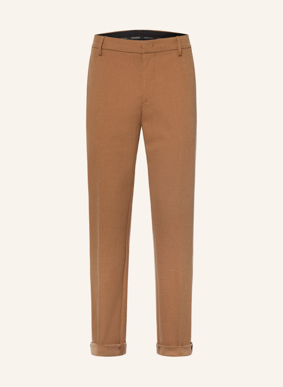 Dondup GAUBERT Flannel Chinos, Relaxed Fit CAMEL