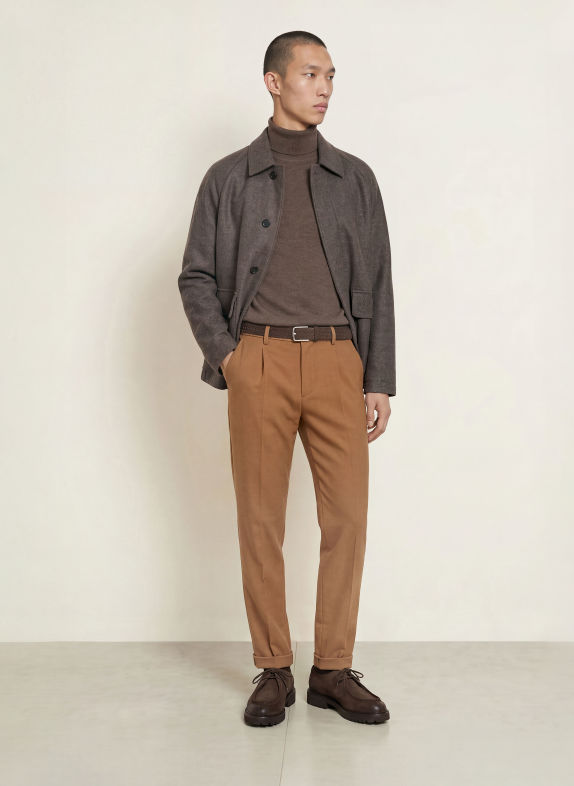 Dondup Flanellen Chino GAUBERT Relaxed Fit CAMEL