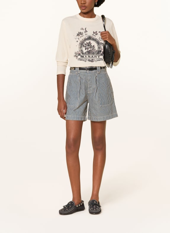 MARANT ÉTOILE Jeansshorts EVEJA BUWE BLUE/WHITE