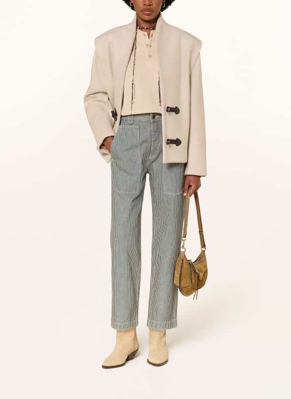 MARANT ÉTOILE Spodnie 7/8 ERMINA BUWE BLUE/WHITE