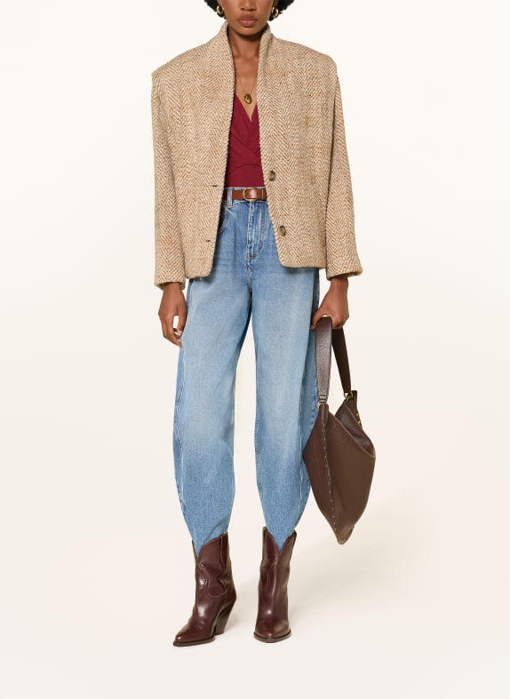 MARANT ÉTOILE Bouclé-Jacke DROGO BEIGE
