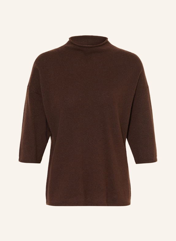 MRS & HUGS Cashmere-Pullover DUNKELBRAUN