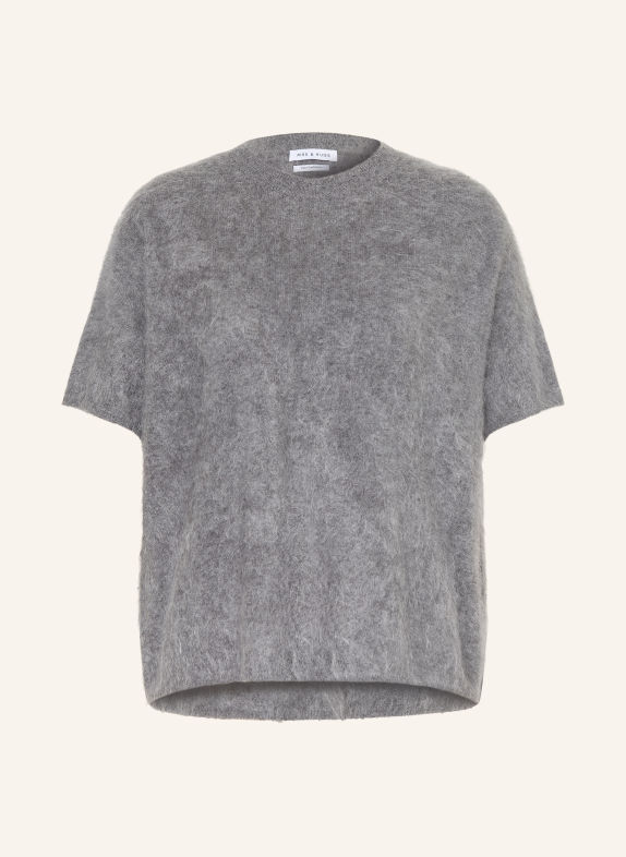 MRS & HUGS Strickshirt aus Cashmere GRAU