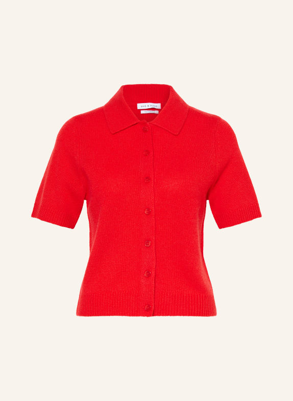 MRS & HUGS Vest van kasjmier ROOD