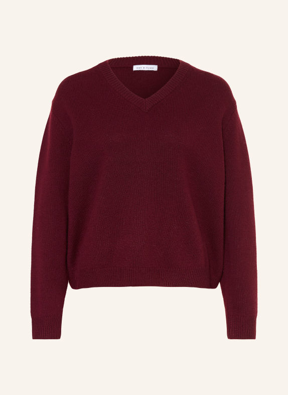 MRS & HUGS Pullover DUNKELROT