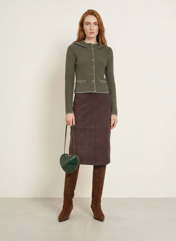 Johann & Johanna Strickjacke OLIV