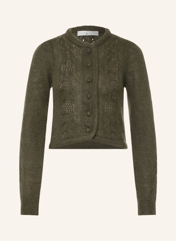 Johann & Johanna Cardigan din mohair KAKI