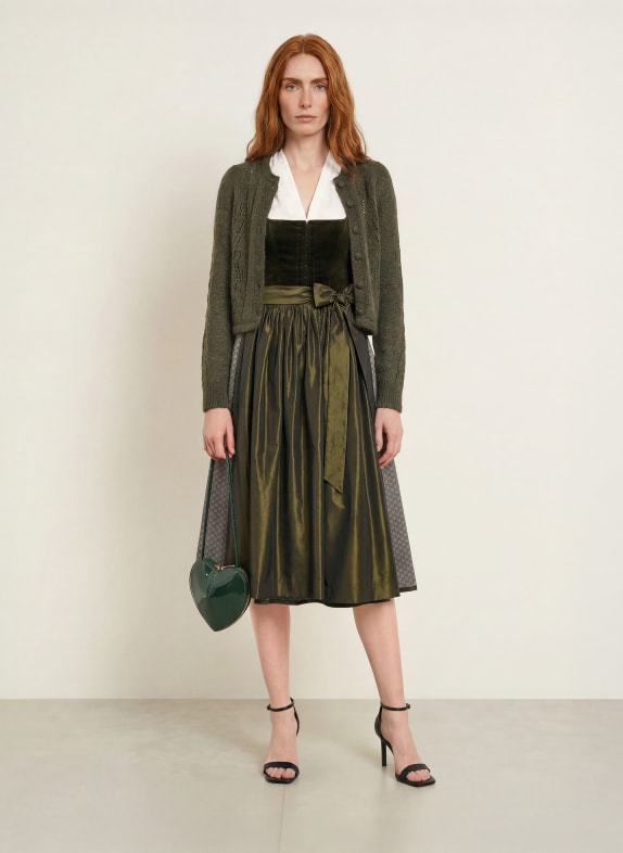 Johann & Johanna Vest met mohair KAKI