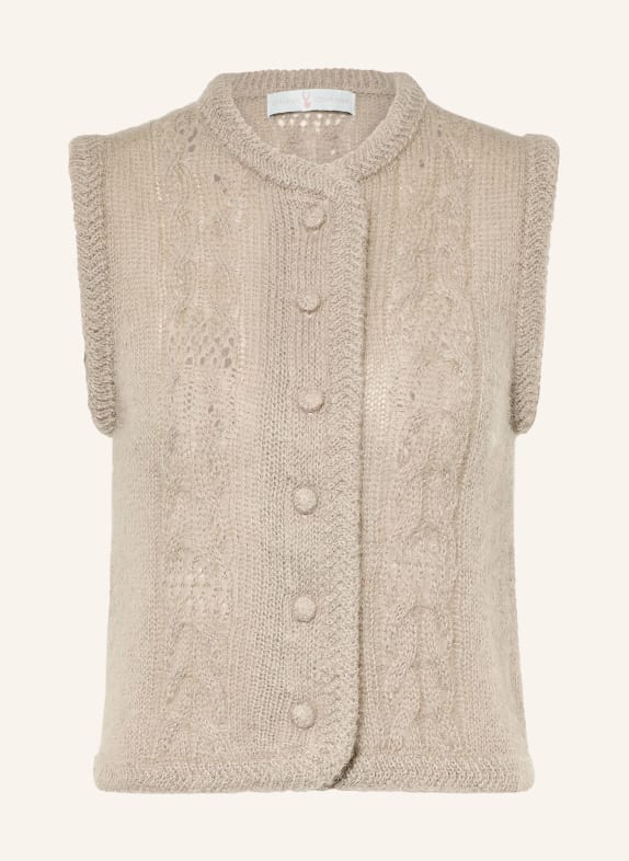 Johann & Johanna Mohair Knit Vest TAUPE