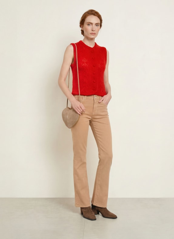 Johann & Johanna Mohair Knit Vest RED