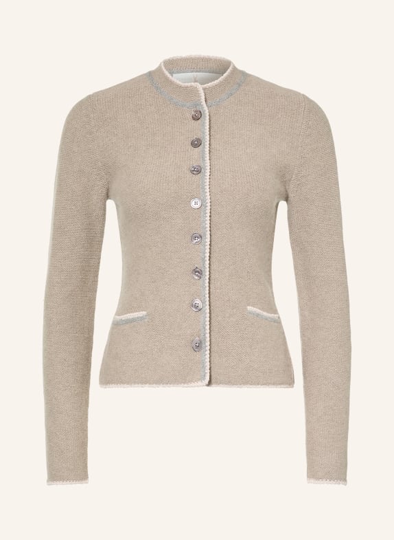 Johann & Johanna Gilet en cachemire TAUPE / CRÈME / GRIS CLAIR
