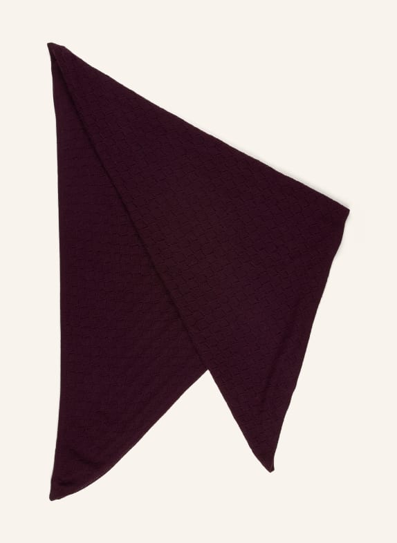 Johann & Johanna Triangular scarf DARK PURPLE