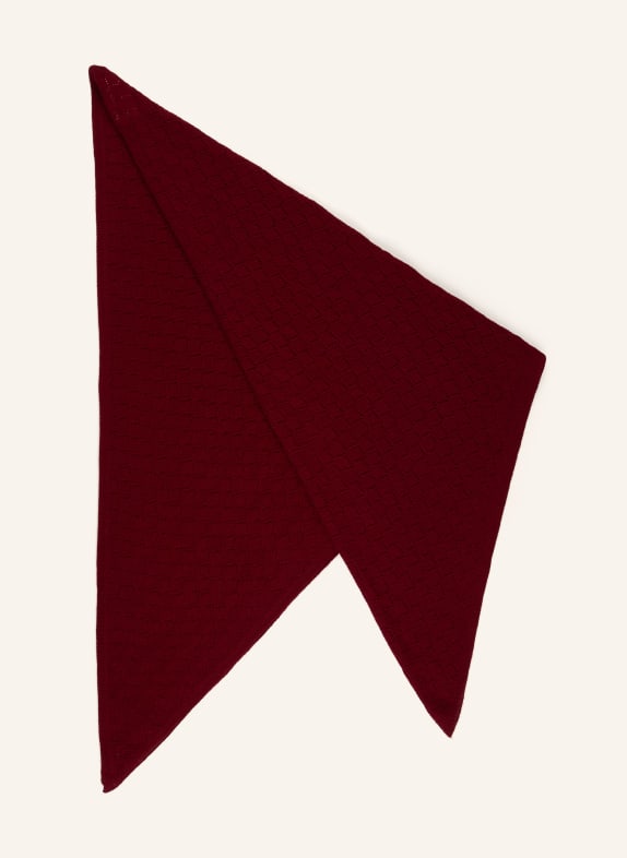 Johann & Johanna Foulard triangulaire ROUGE FONCÉ