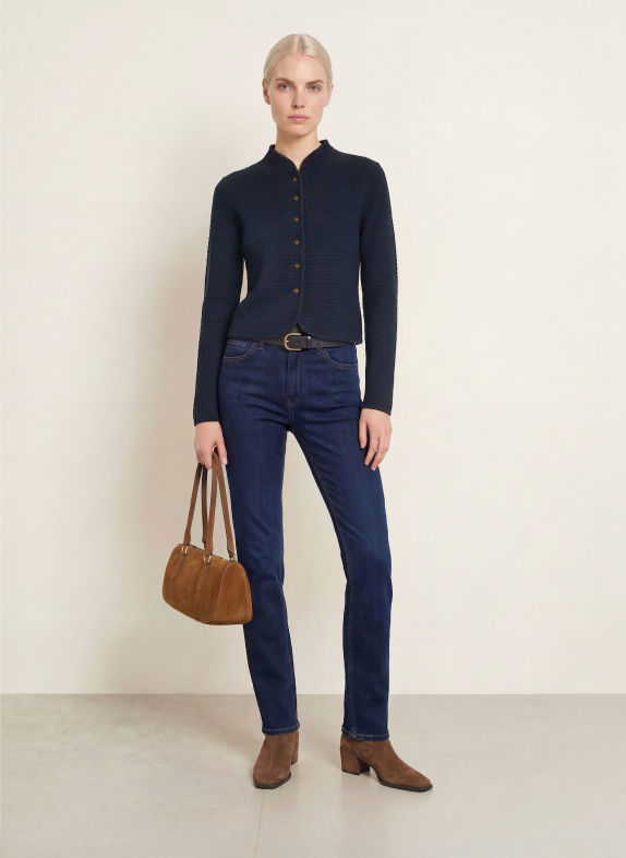 Johann & Johanna Strickjacke DUNKELBLAU