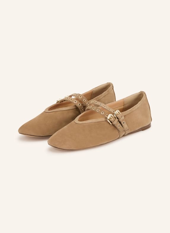 STEVE MADDEN Ballerines façon Mary Janes LYDIA BEIGE / OR