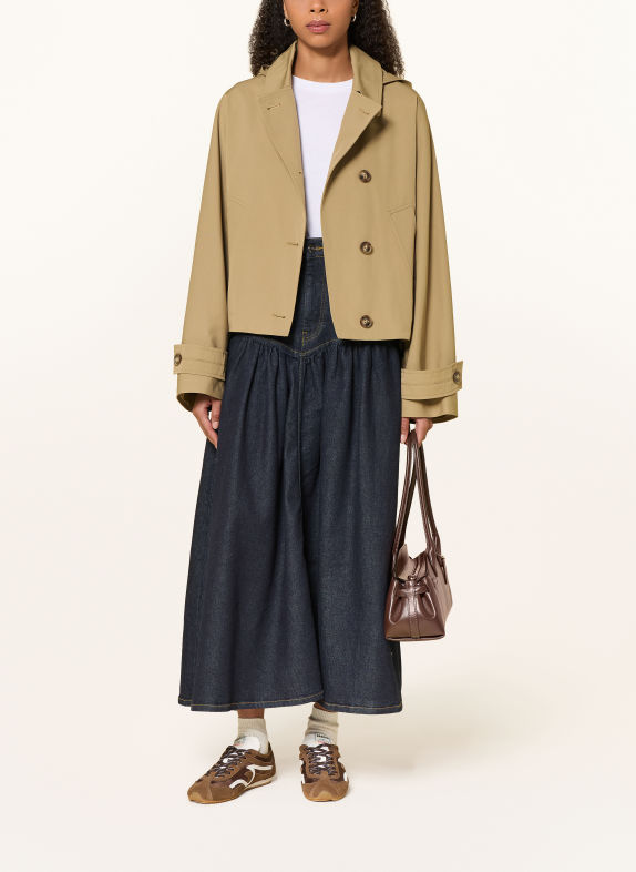 MRS & HUGS Trench coat jacket LIGHT BROWN