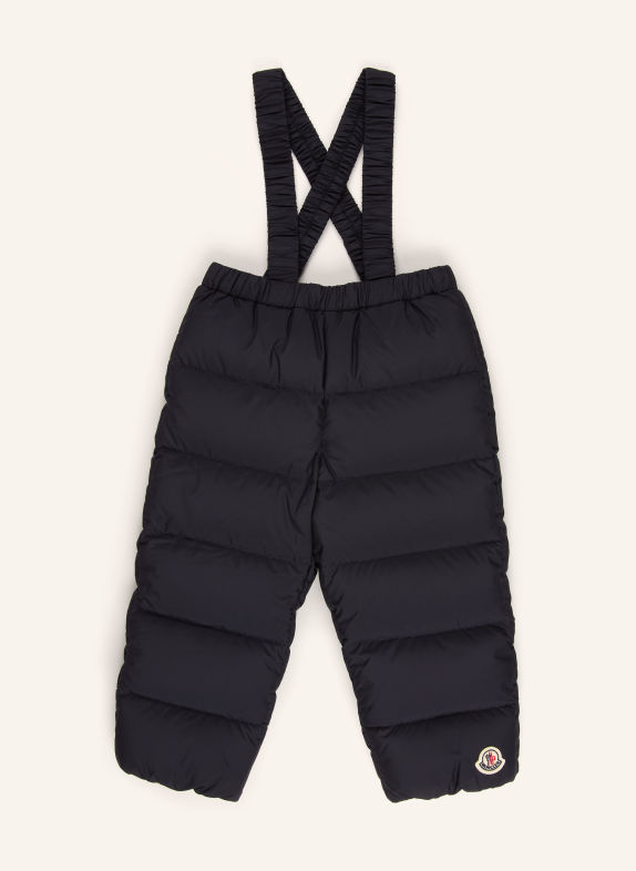 MONCLER enfant Peříové kalhoty TMAVĚ MODRÁ