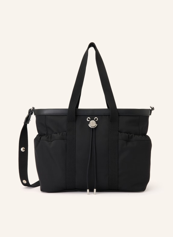 MONCLER enfant Wickeltasche SCHWARZ / SILBER
