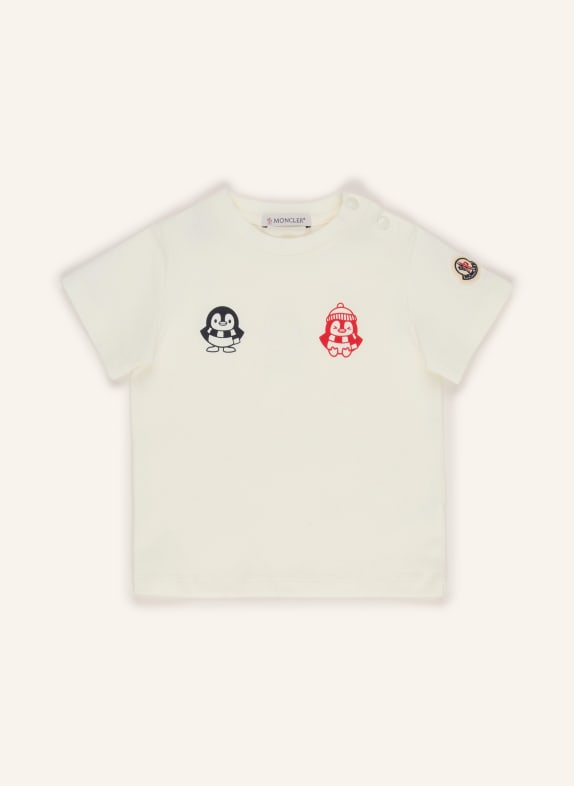 MONCLER enfant T-Shirt ECRU / ROT / SCHWARZ