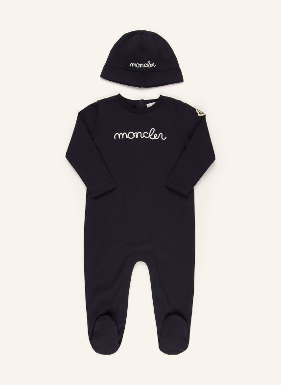 MONCLER enfant Set: salopetă și căciulă ALBASTRU ÎNCHIS