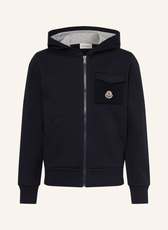 MONCLER enfant Sweat zippé BLEU FONCÉ