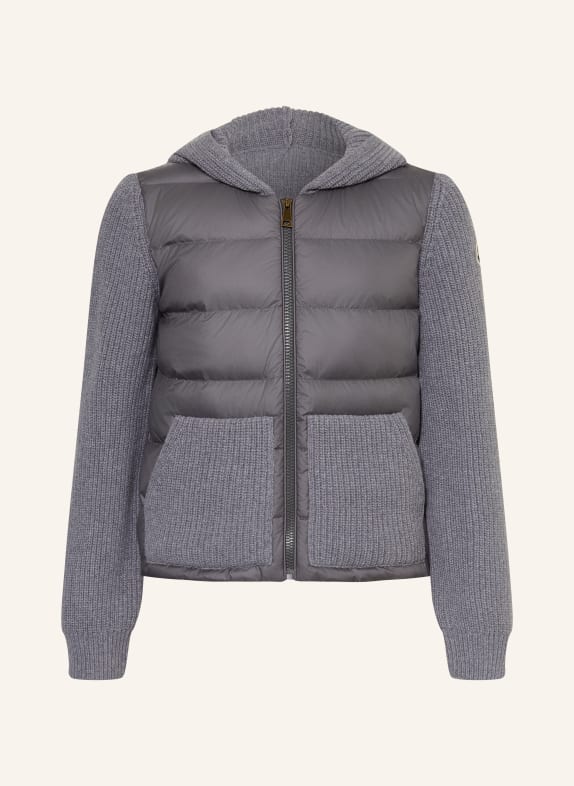 MONCLER enfant Doudoune en mélange de matières GRIS