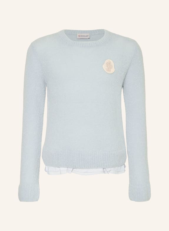 MONCLER enfant Pullover mit Rüschen HELLBLAU
