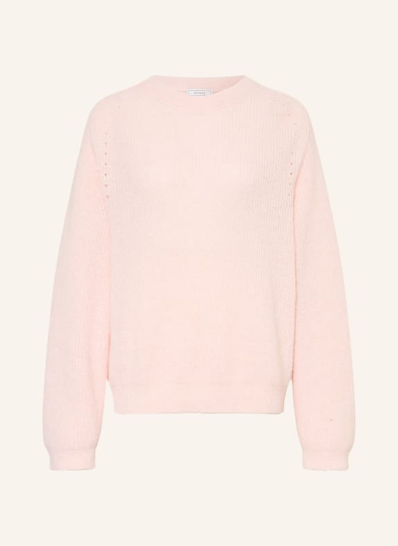 PESERICO Sweater with alpaca and sequins LIGHT PINK