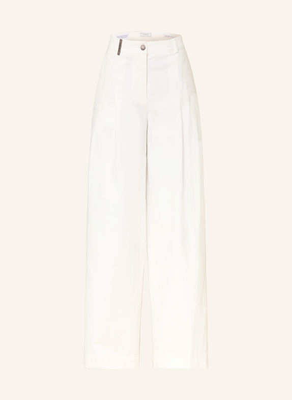 PESERICO Pantalon palazzo ÉCRU