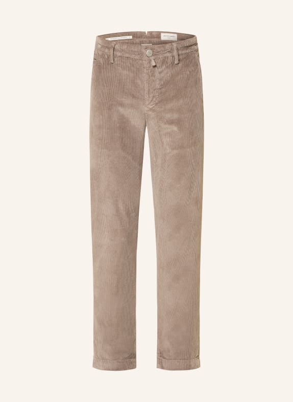 JACOB COHEN Pantaloni din velur BOBBY, croială slim fit TAUPE