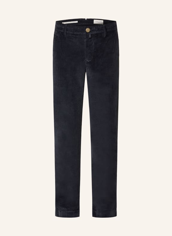 JACOB COHEN Pantaloni din velur BOBBY, croială slim fit ALBASTRU ÎNCHIS