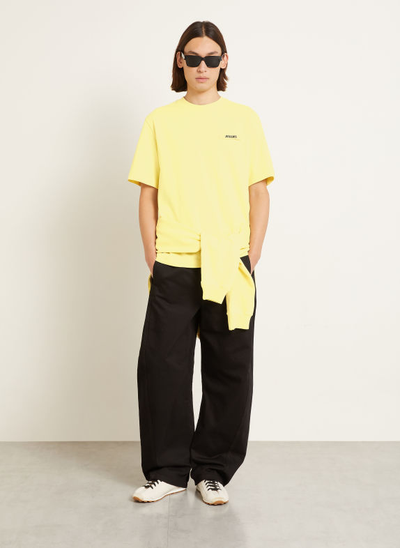 JACQUEMUS T-shirt LE TSHIRT GROS GRAIN GEEL