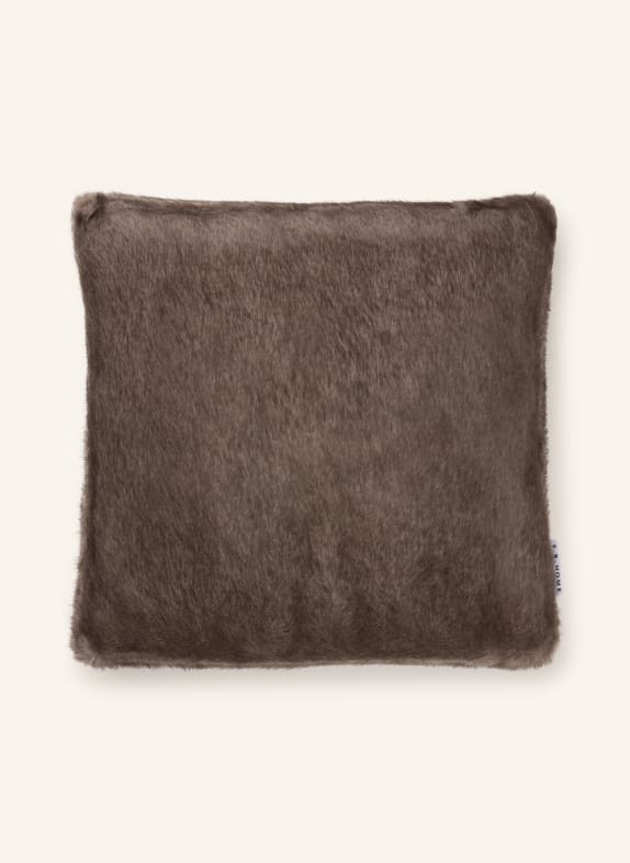 EB HOME Decorative cushion cover made of faux fur TAUPE