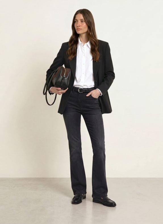 PATRIZIA PEPE Flared jeans K486 DEEP BLACK WASH