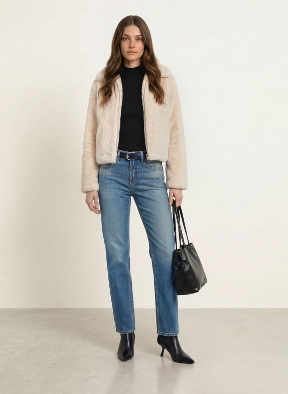 lilienfels Faux Fur Jacket CREAM