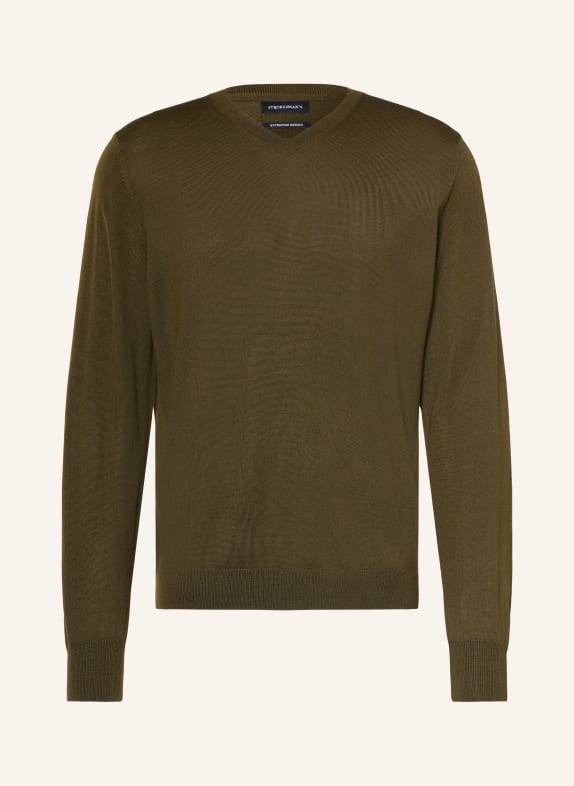 STROKESMAN'S Merino wool sweaters KHAKI