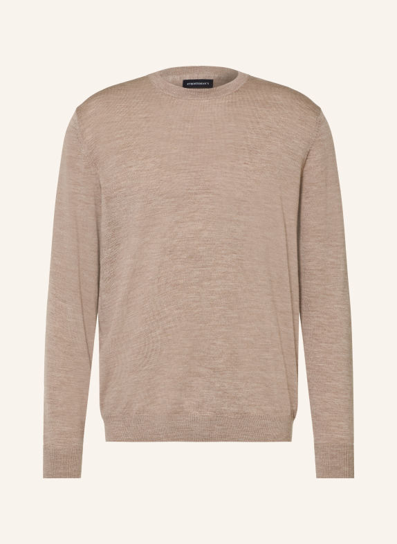 STROKESMAN'S Pullover aus Merinowolle BEIGE