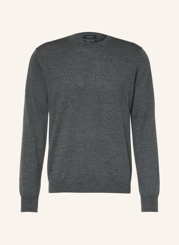 STROKESMAN'S Pullover aus Merinowolle DUNKELGRAU
