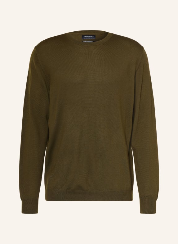 STROKESMAN'S Merino wool sweaters KHAKI