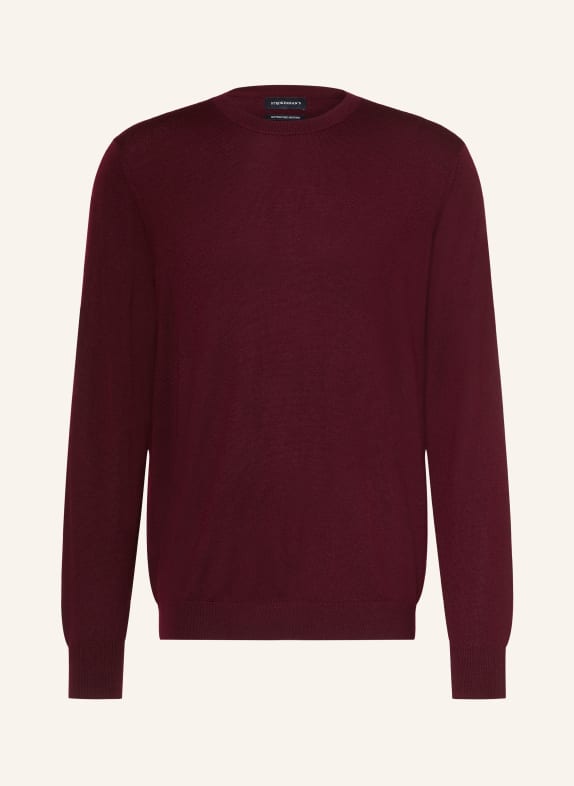 STROKESMAN'S Merino wool sweaters DARK RED