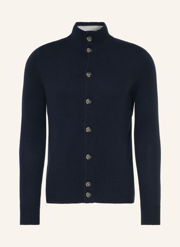 STROKESMAN'S Strickjacke aus Cashmere DUNKELBLAU